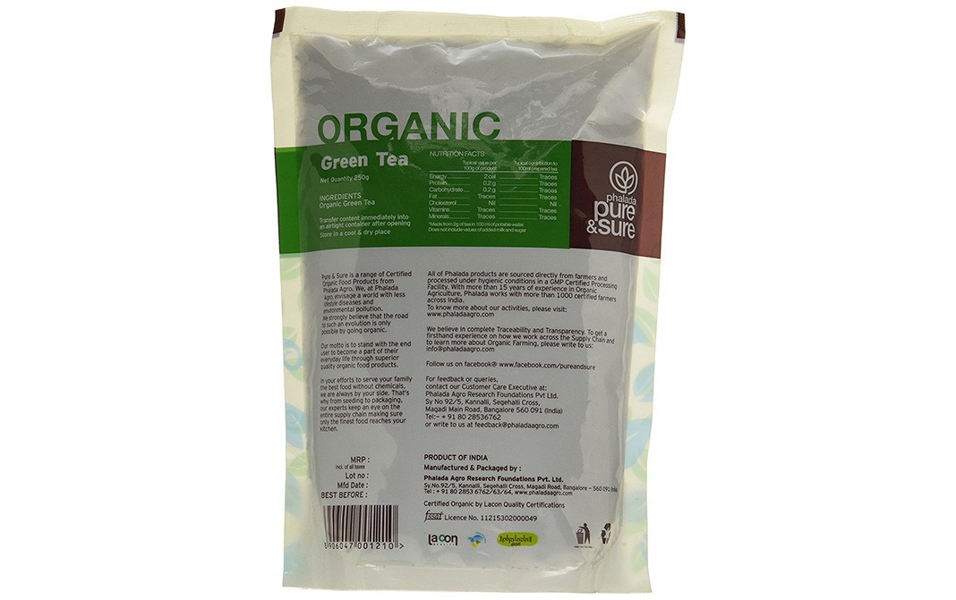 Pure & Sure Organic Green Tea    Pack  250 grams
